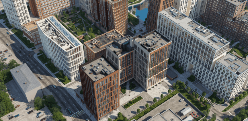 Вид на проект Садовые кварталы